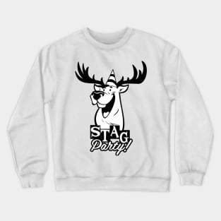 Retro Stag Party Crewneck Sweatshirt